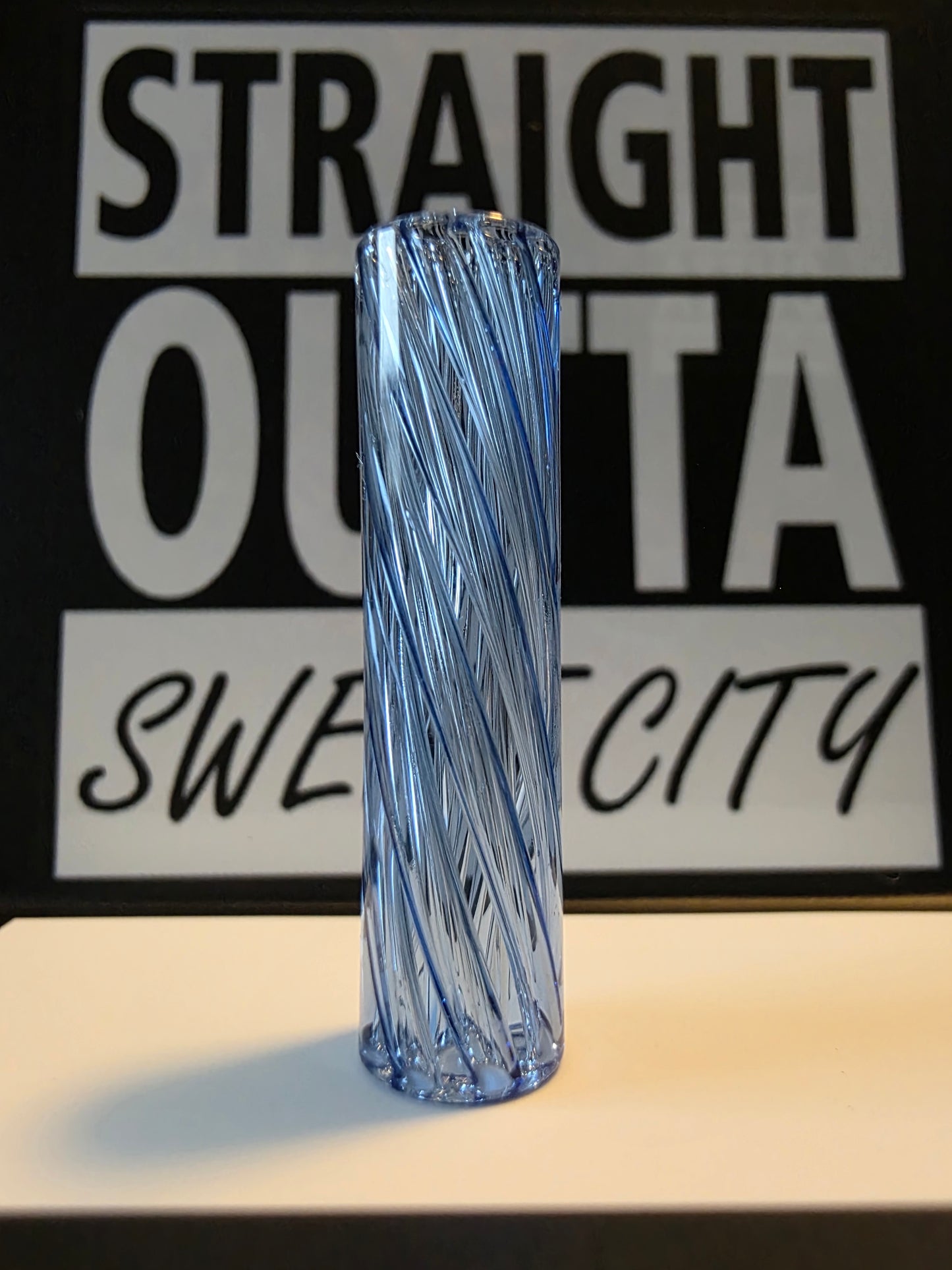 Glastip 8mm x 30mm 7 Loch Blau